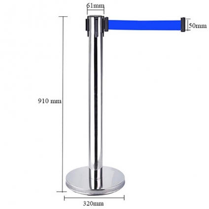 CỘT CHẮN INOX DÂY CĂNG 3M