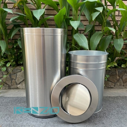 THÙNG RÁC NẮP LẬT XOAY KENZIO K-A35-G (SS)