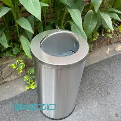 THÙNG RÁC NẮP LẬT XOAY KENZIO K-A35-G (SS)
