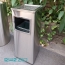 THÙNG RÁC INOX GẠT TÀN K-A34-B (SS)
