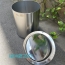 Thùng rác nắp lật xoay KENZIO màu INOX K-A36-J (SS)