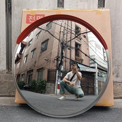 GƯƠNG CẦU LỖI INOX 304 - PHI 60 cm